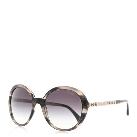 CHANEL Chain Oval Summer Sunglasses 5353 Grey